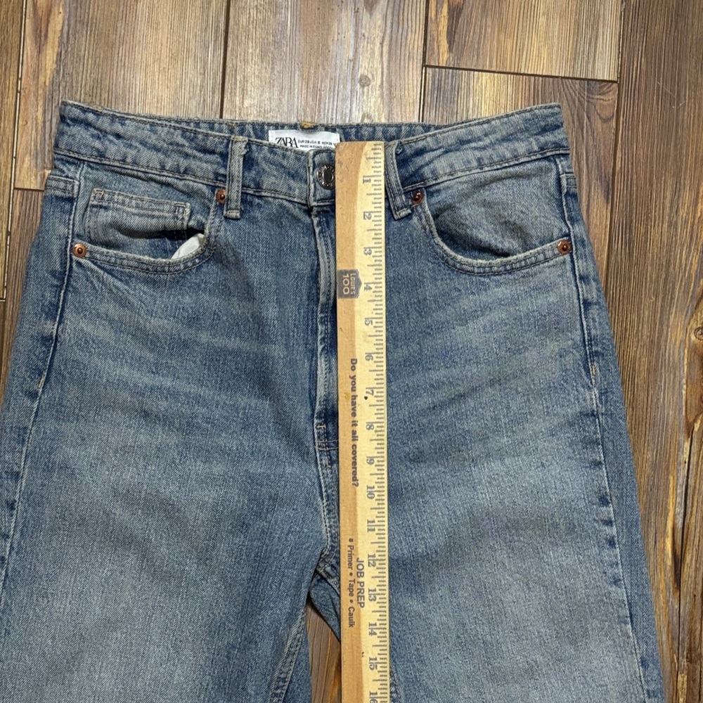 Zara Women's Straight Blue Jeans Size 8 - Picture 4 of 8